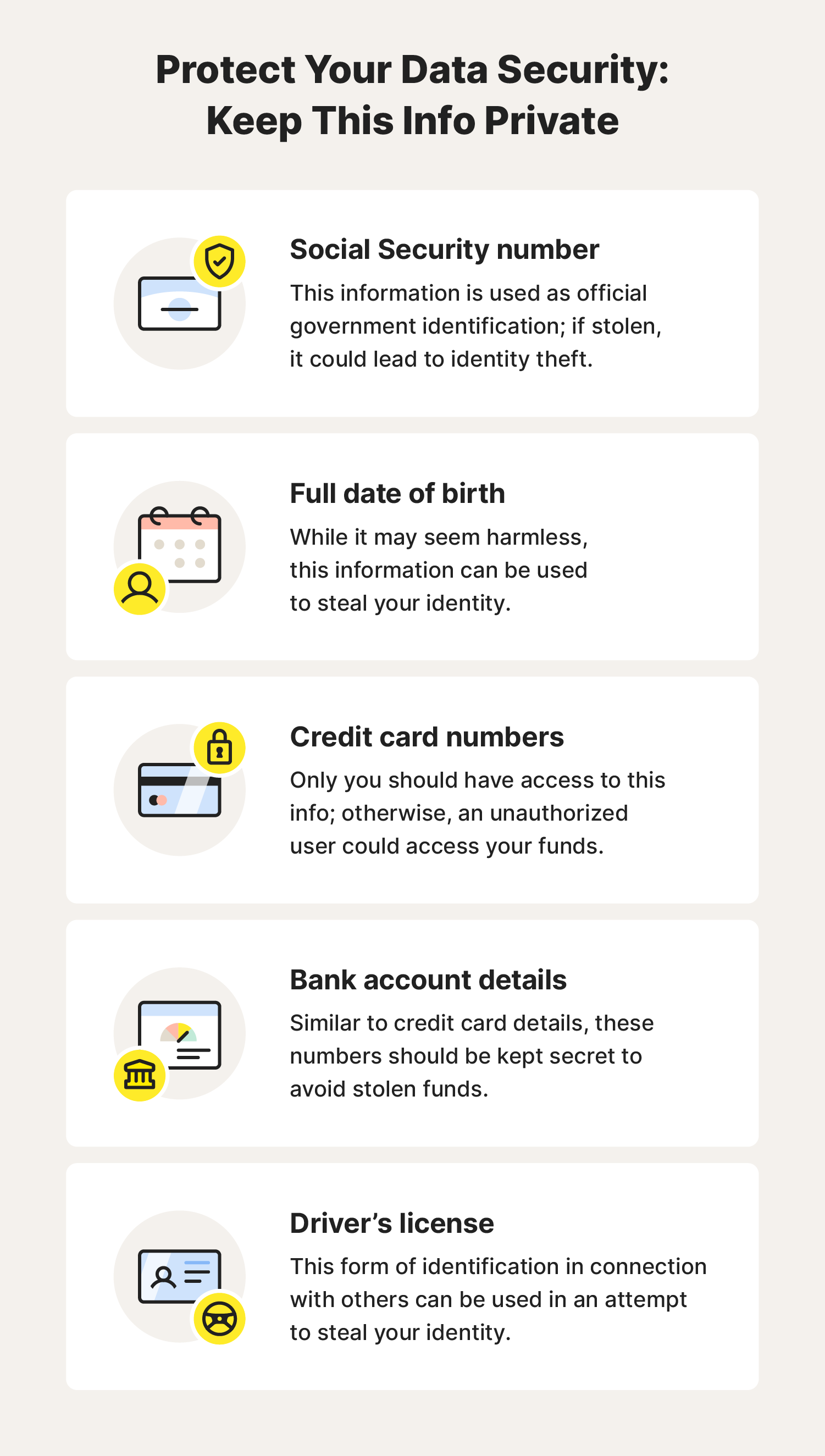 An image explaining how to protect your data privacy.